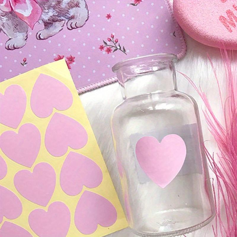 Romantic Pink Girly Design Stickers, Photo Wall Decor Self-Adhesive Labels, Suitable for Invitations, Cards, and Craft Projects