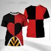3D printed T-shirt, men's, women's, children's casual short sleeved T-shirt, summer animated T-shirt