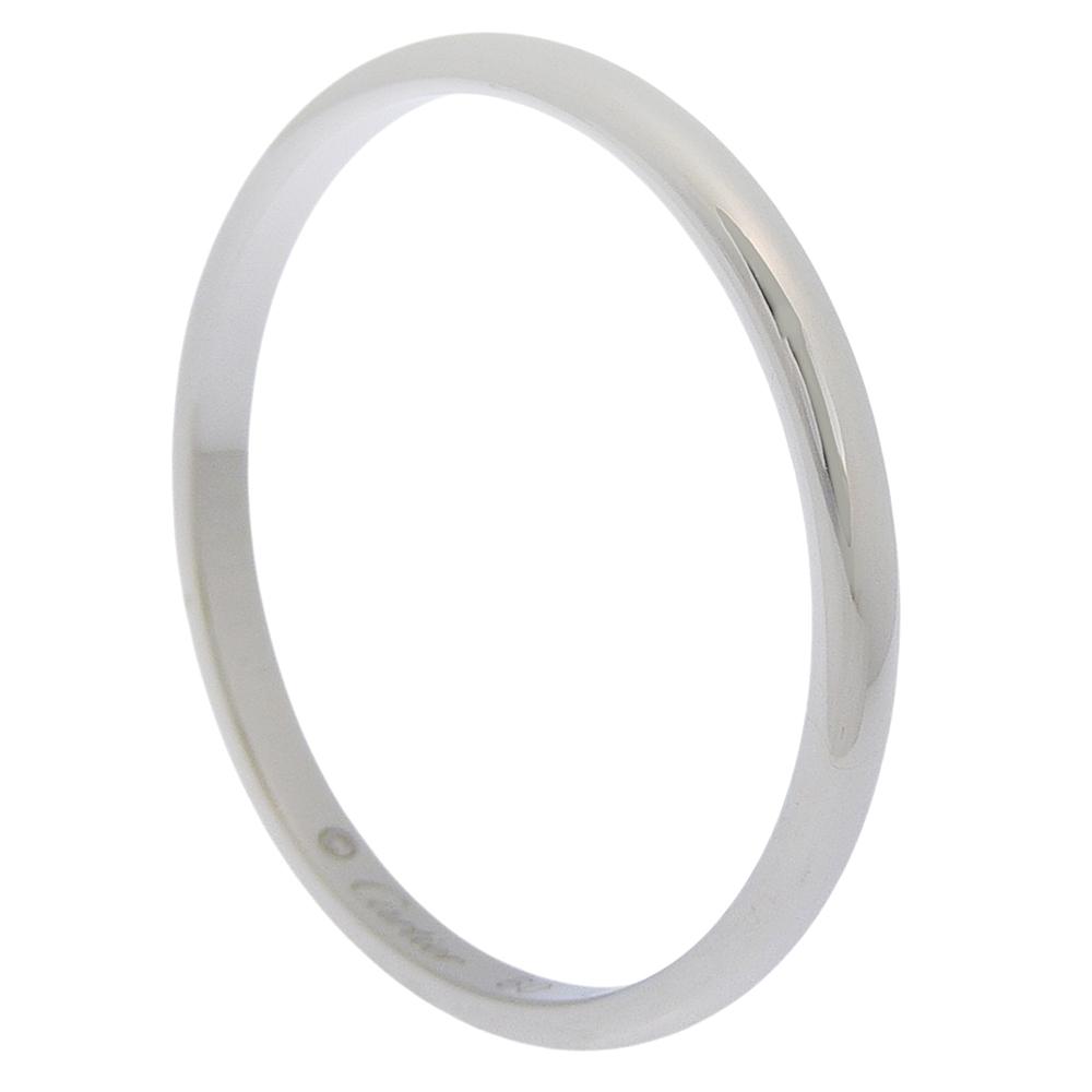 Cartier Wedding Ring Ring Pt950Platinum #9.2(US Size) 2.7g Unisex Used