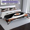 Flyers Hockey Art Design Bed Bedding Set 1 Duvet Cover + 2 Pillowcases Soft Breathable Household Bed Linens