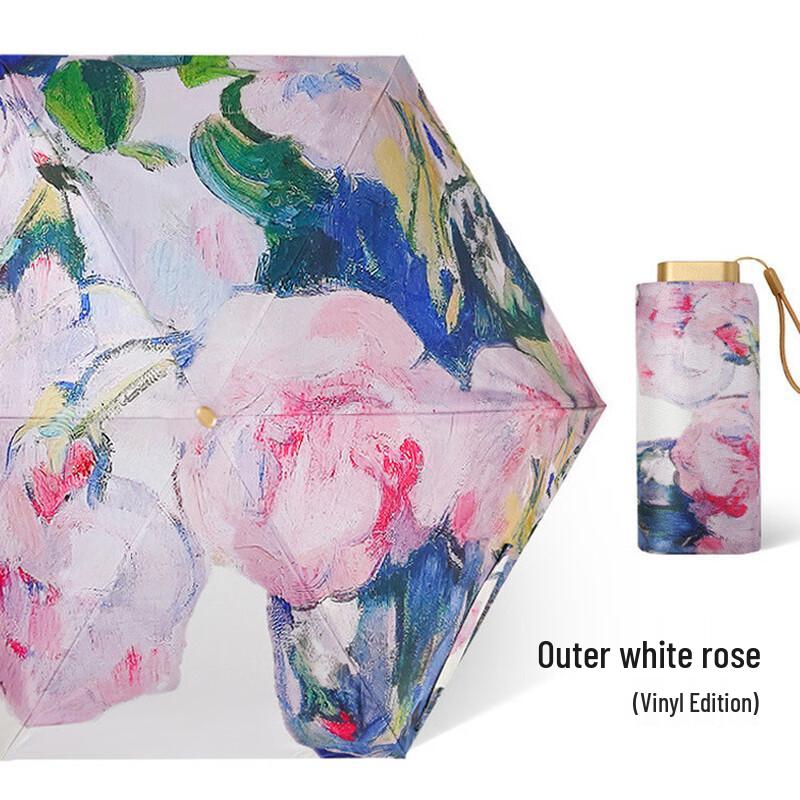 PALONY Women s Compact Flat 5-Fold Sun/Rain Umbrella