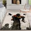 Extra Large Anime Scarecrow Print Area Rug - 1pc, Non-Slip Polyester Fiber Door Mat, Perfect for Living Room, Kitchen, Bedroom,