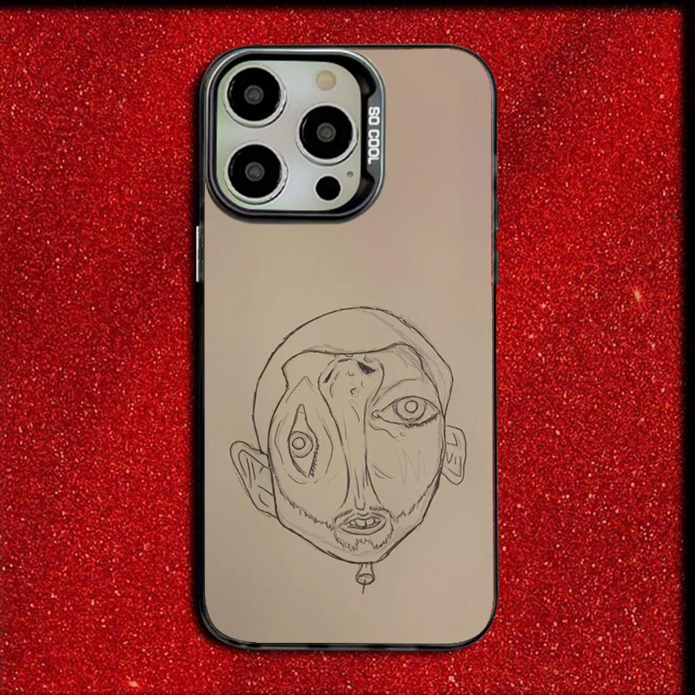 

Rapper M-Mac Miller Phone Case For iPhone 16,15,14,13,12,11,Mini,Pro,MAX Drop Matte Shockproof Soft Black Cover iPhone14