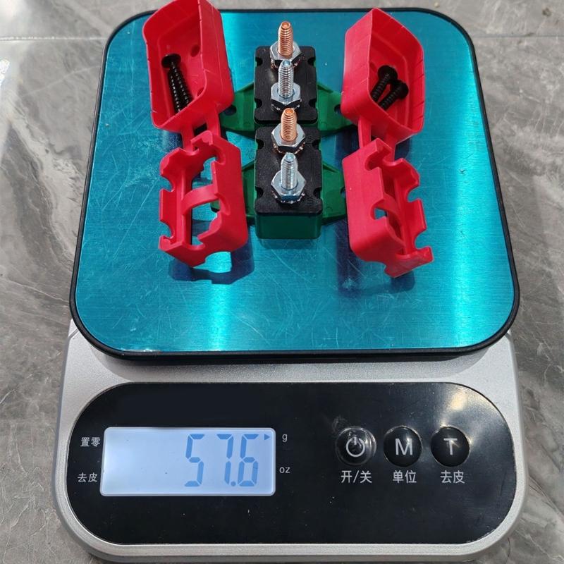 2PCS 30A Auto Resetting Circuit Breaker Red Protective Boot 6-28VDC Application Plastic Body With Fixed Wing Mounts