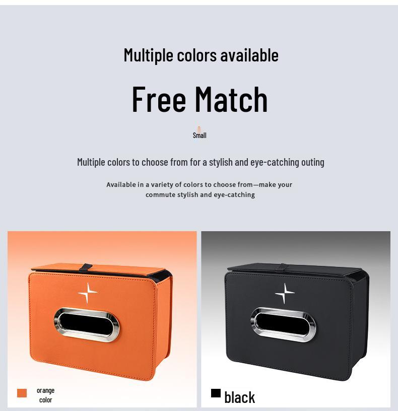 Polestar Car Tissue Box Holder & Organizer