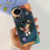 For Huawei Nova 12 Pro Nova12 Lite Nova 11i Case Transparent Soft Slim TPU Silicone Cover Bumper Nova12 Nova11i Astronaut Flower