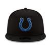 New Era Men's Black Indianapolis Colts Basic 9FIFTY Adjustable Snapback Hat