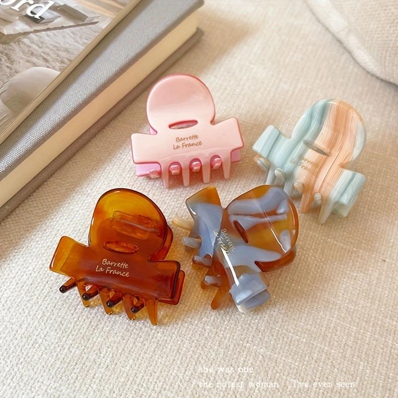 Elegant Acetate Hair Claw Colorful Small Size Hair Clip Shark Clip Half Hair Women Hair Accessories Headwear