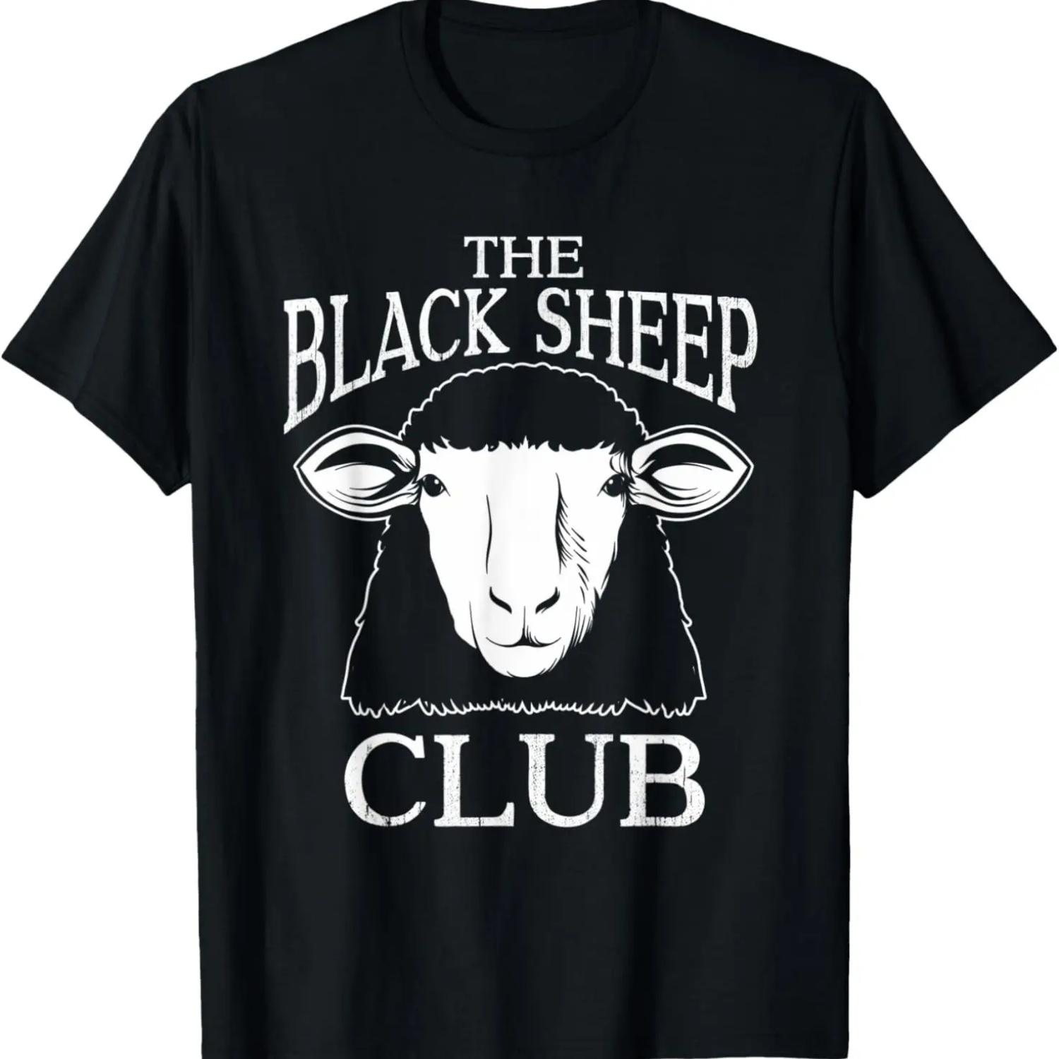 The Black Sheep Club _ Squad Funny Sarcastic Family T-Shirt (2) XXXXXL чёрный