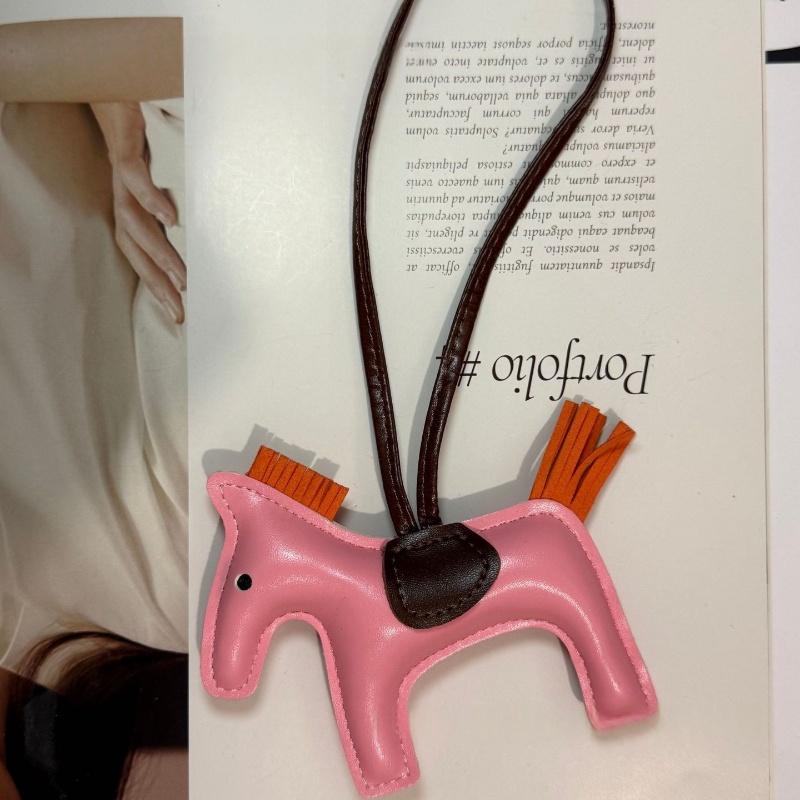 Mode PU Leder Mini Pony Anhänger Damen Tasche Hängende Dekoration Zubehör Cartoon Pferd Schlüsselanhänger Auto Schlüsselanhänger Geburtstagsgeschenk