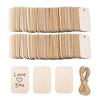 Natural Wood Slice Tags with Strings for DIY Party Decorations and Ornaments