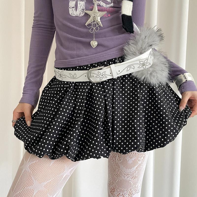 1pcs PU Studded Leather Fur Belt Faux Fur Spicy Girl Style Furry Waistband Korean Style Jeans Decor Y2K Waistband