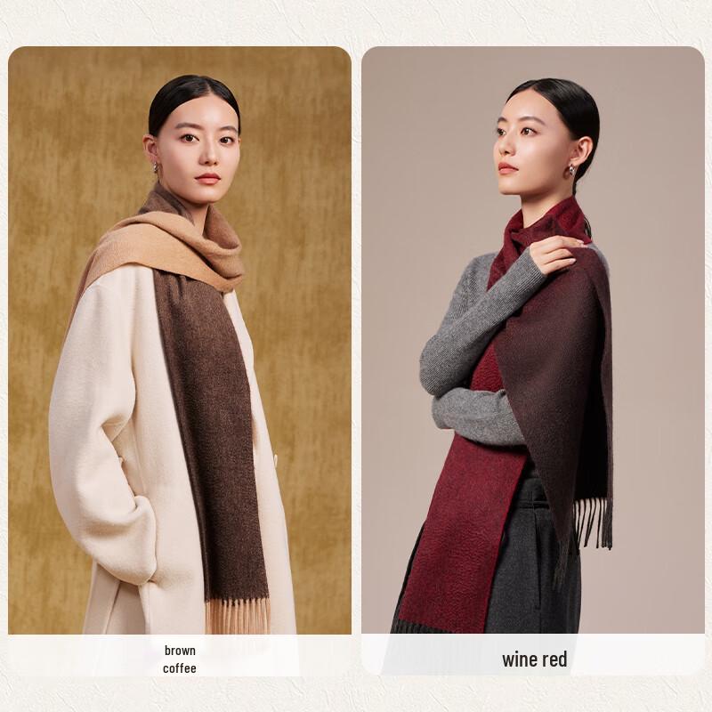 Shanghai Story Gradient 100% Cashmere Scarf