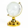 HindCraft Feng Shui Crystal Ball with Golden Stand – Valentine Gift for Positive Energy & Focus | Vastu Globe Showpiece for Home, Office Desk, St