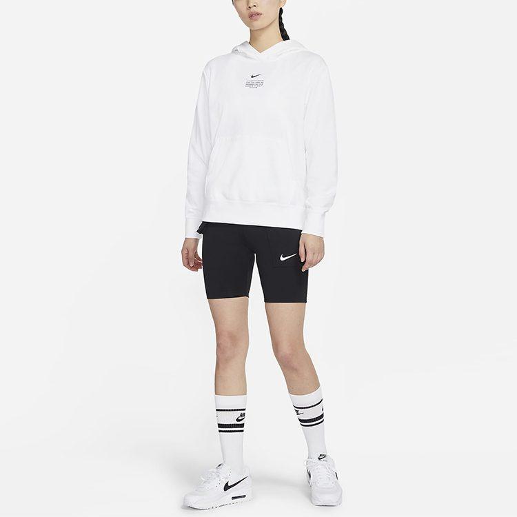 Nike Sweatshirts Women's White Hooded Moderate Regular DJ6948-100