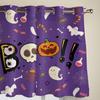 Halloween Kürbis Geist Schädel Fledermaus Vorhänge für Schlafzimmer Wohnzimmer Fensterdekorationen Jalousien Küche Heimdeko Vorhänge