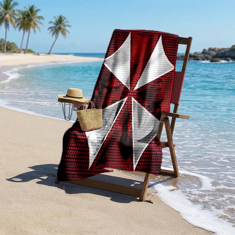 Umbrella Corp Fashion Beach Towel: Ideal for Summer Adventures Soft, Absorbent and Quick Drying Suitable for Swimming and Bathing