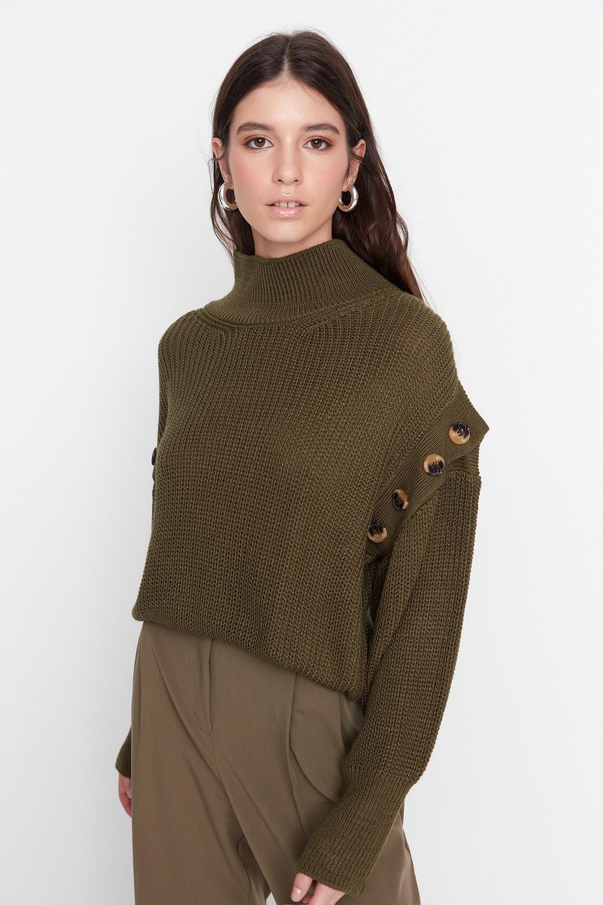 

Свитер - Зеленый - Оверсайз