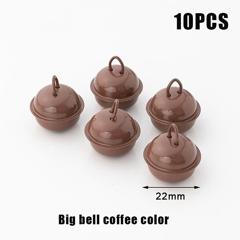 10 szt. 22 mm Kolorowe Malowane Dzwonki Jingle Metalowe Okrągłe Mini Dzwoneczki Ozdoby Dekoracje Wisiorki na Boże Narodzenie Rękodzieło DIY