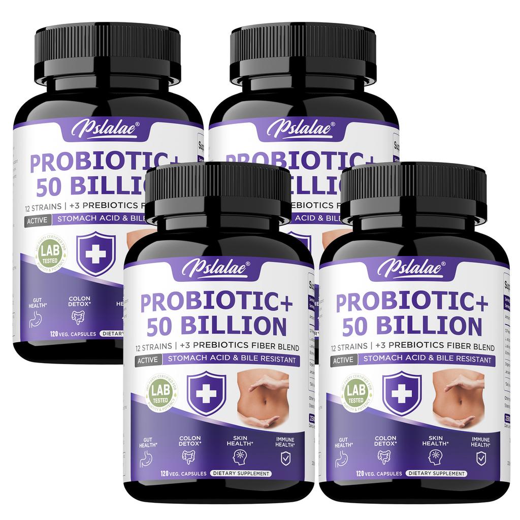Capsule probiotiche con estratti di enzimi digestivi; supporta la digestione; adatto per uomini e donne.