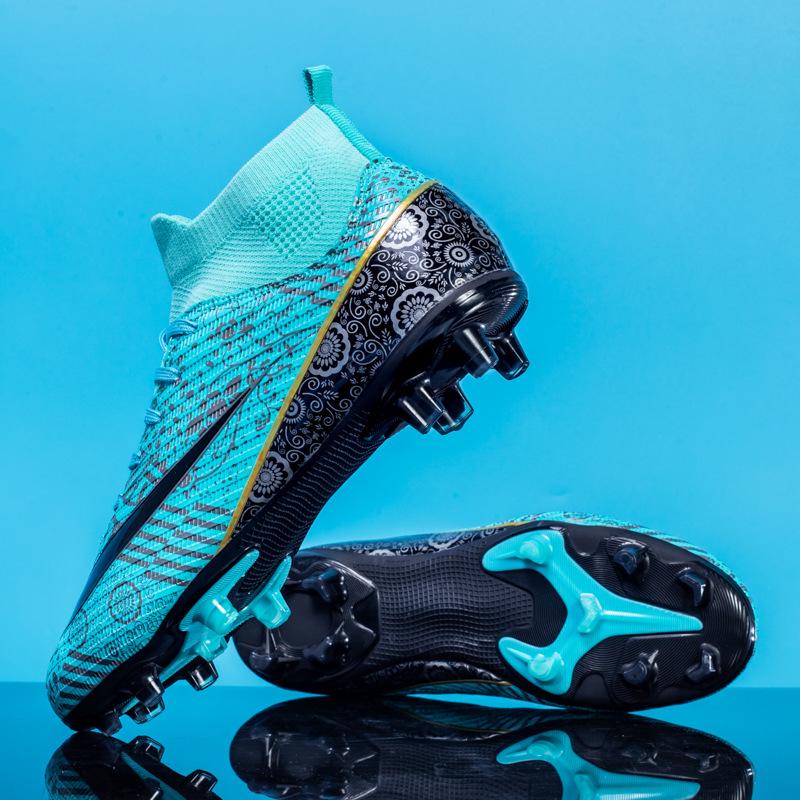 

Детские бутсы с высоким верхом и длинными шипами для тренировок на искусственной траве 40