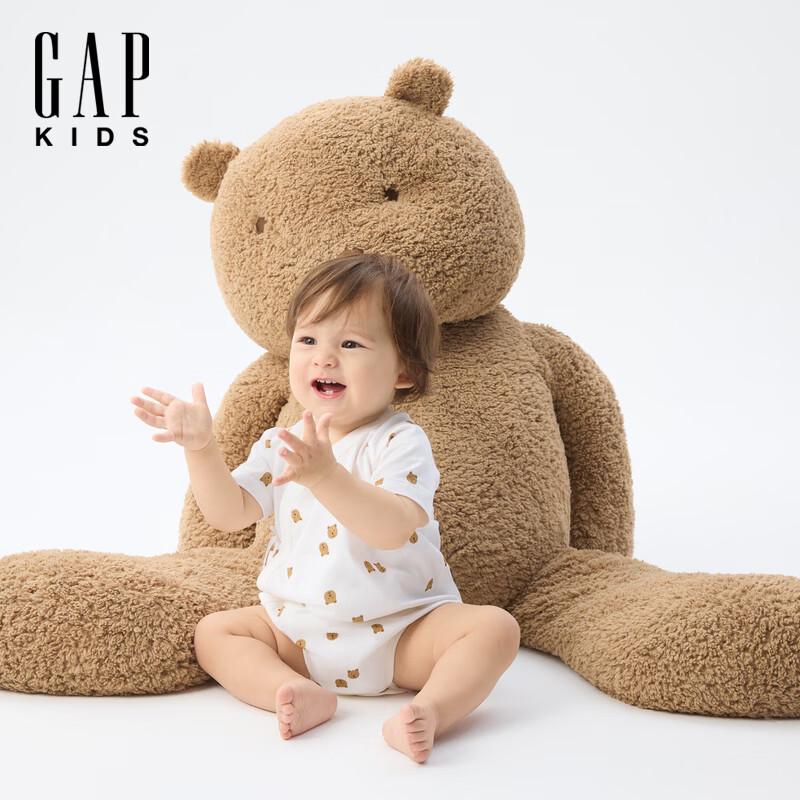 Gap Baby Bear Print Short Sleeve Romper 73/48