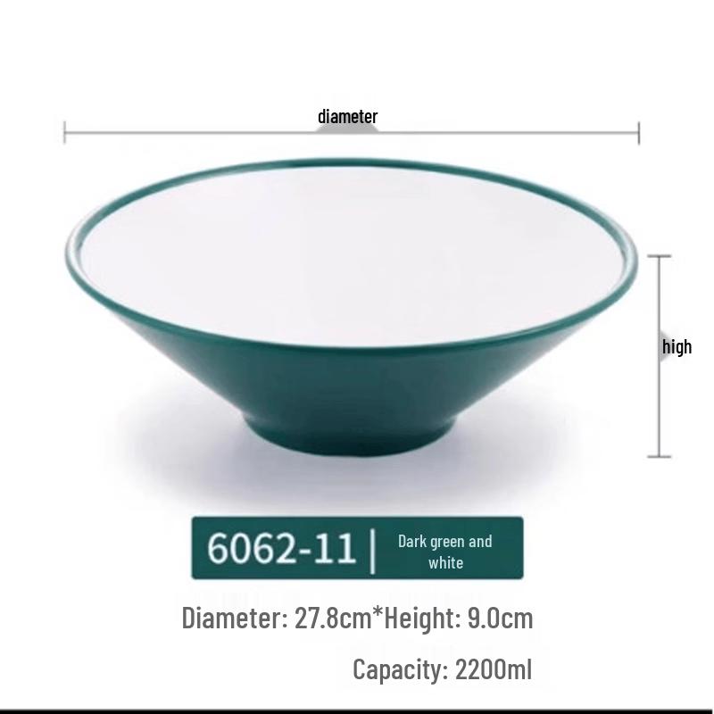 BoZhen Craftsman 11-inch Melamine Deep Noodle Bowl