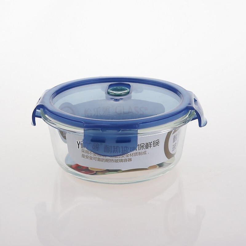 Yileya 6-Piece High Borosilicate Glass Food Storage Container Set