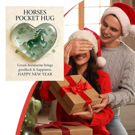 Lucky Faux Crystal Horse Statue Silhouette Symbol of Strength New Beginnings Clear Horse Figurine Good Luck Gift