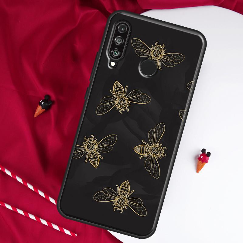Bees For Huawei Nova 10 SE 9 5T 12s 12i 11i Y91 Y90 Y60 Y70 Y72 Y61 P20 P30 P40 Lite P60 Pro Case