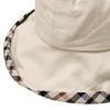 Daks Ivory Check Bicolor Cotton Linen Bucket Hat Dbhe3e123i2