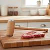 Durable Wooden Double Sided Meat Tenderizer Hammer Non-slip Handle Metal Head Meat Tender Handlheld Meat Mallet Steak