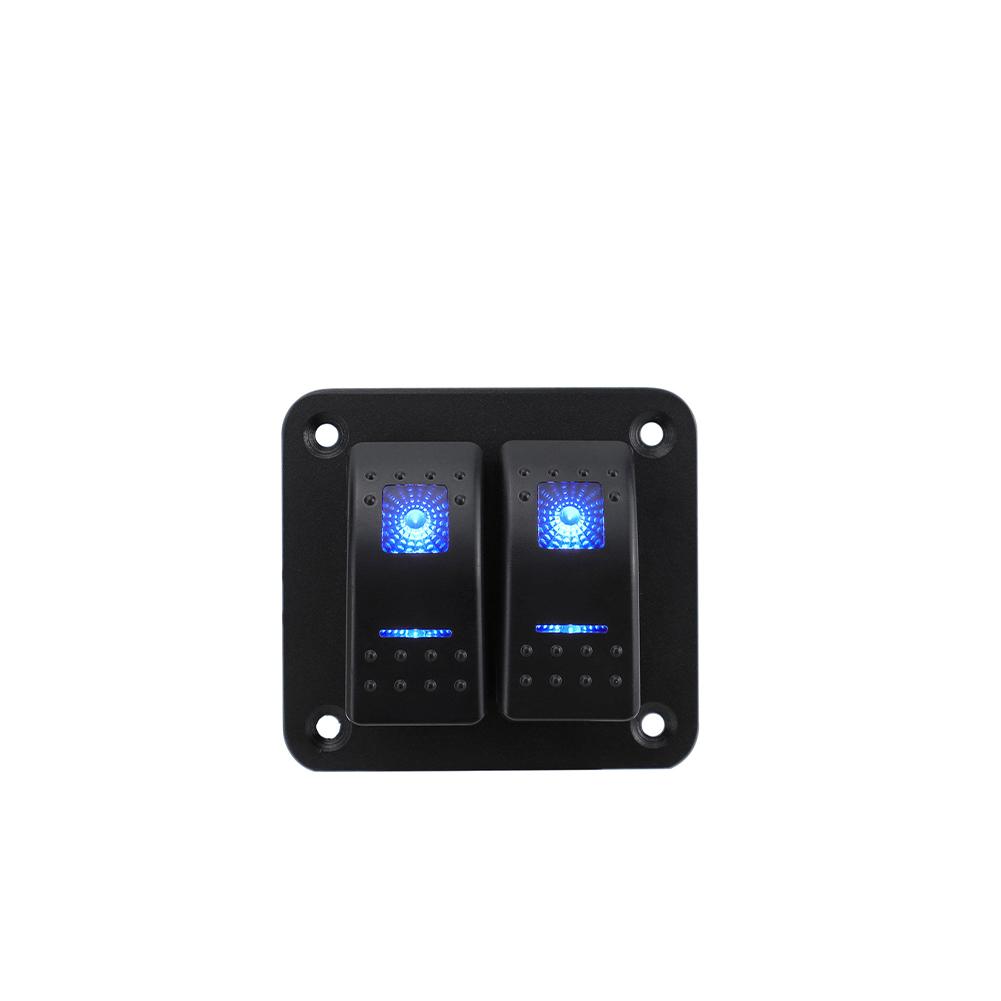 Universal Marine Boat 2/3/4/5/6/ 8 Group Rocker Switch Panel 5-pin Switches for 12V/24V Cars Trailers Red Green Indicator Light