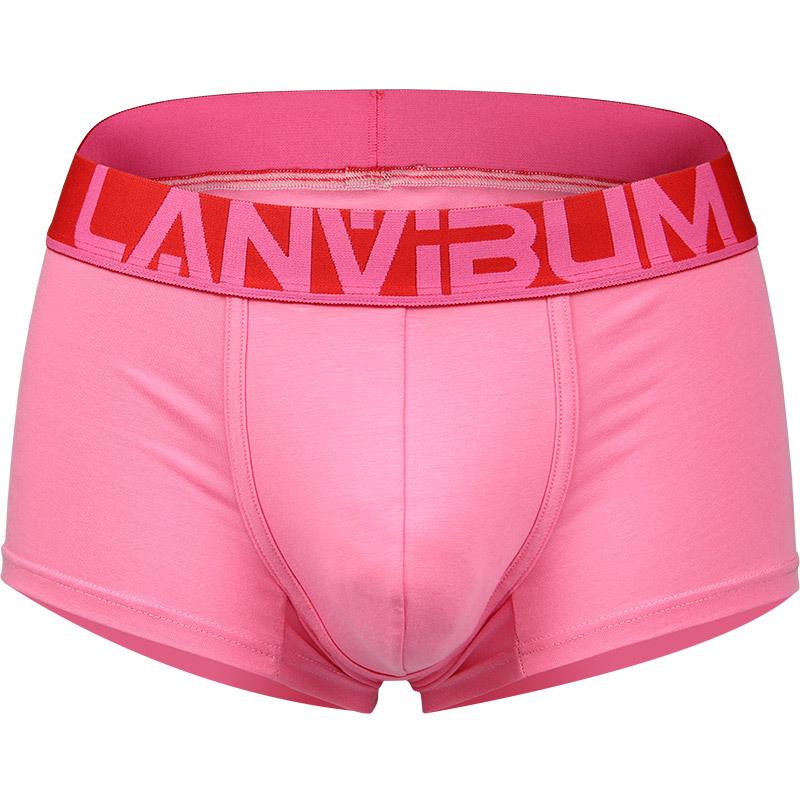 Herren Trendige Baumwolle Mid-Waist Sport Boxer Briefs - Sexy Koreanischer Stil, Übergröße, Vierseitiges Design