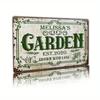 Personalized Vintage Rustic Metal Sign Custom Name Text Garden Wall Art Home Indoor Outdoor Decor