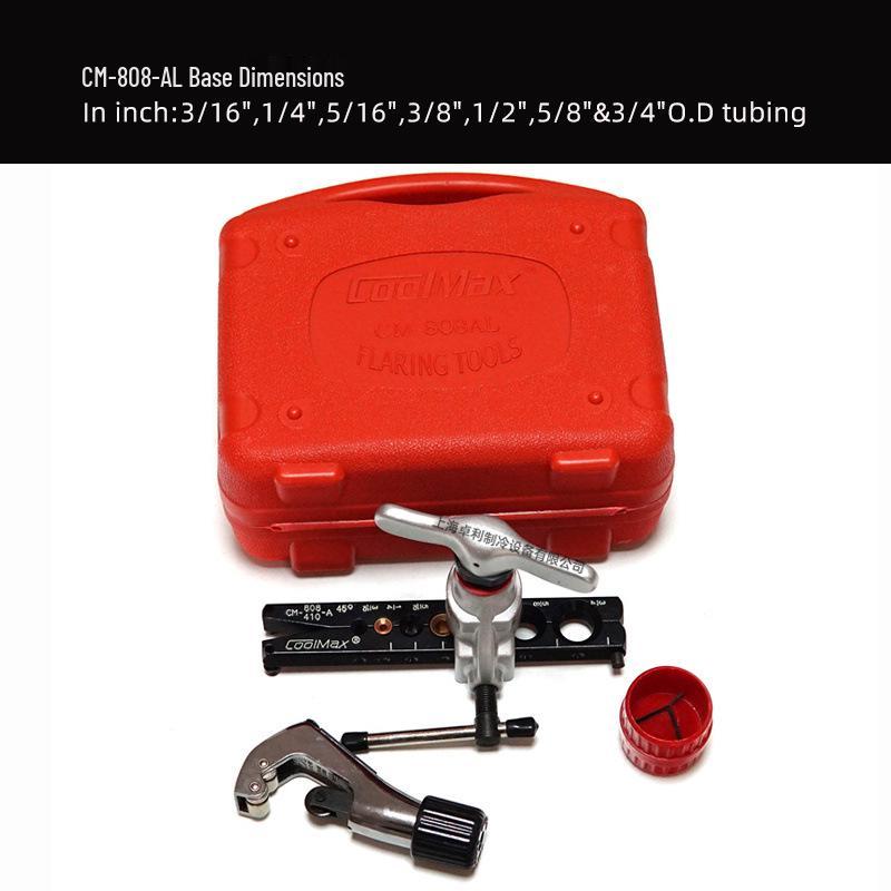CoolMax CM-808-AL-R410/ML 45° Eccentric Flaring Hand Tool (Inch/Metric)