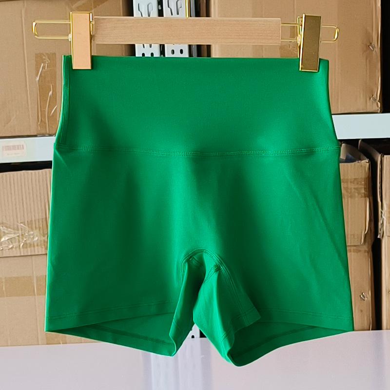 Women's High Waist Yoga Shorts, Nylon Tight Fit, High Elasticity