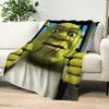 Cartoon S-ShrekS Cute Funny Blanket Plush Nap Sofa Rug for Living Room Warm Office Bedroom Birthday Home Travel Kid Gifts