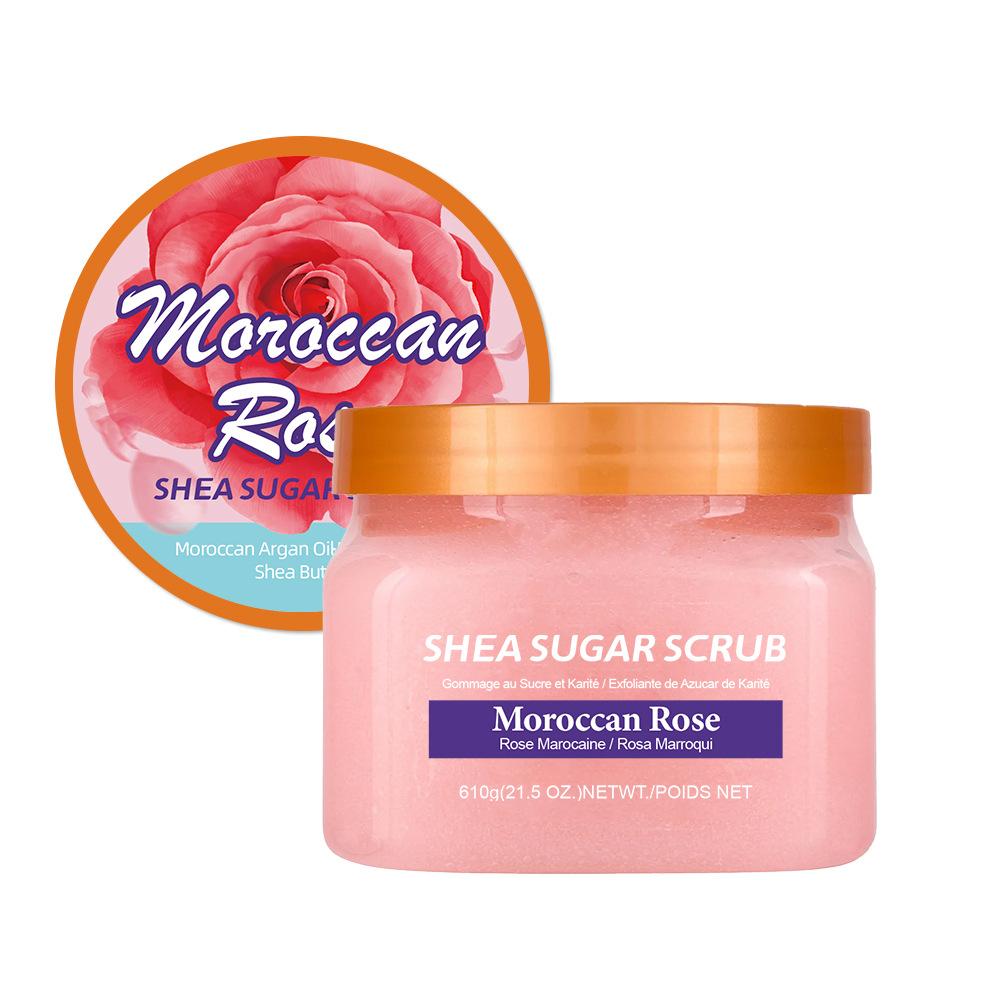 Shea Sukker Skrubb Sukker Salt Skrubb Mykgjørende Eksfolierende Kyllinghud Død Hud Fuktighetsgivende Glatt Skånsomme Badesalter
