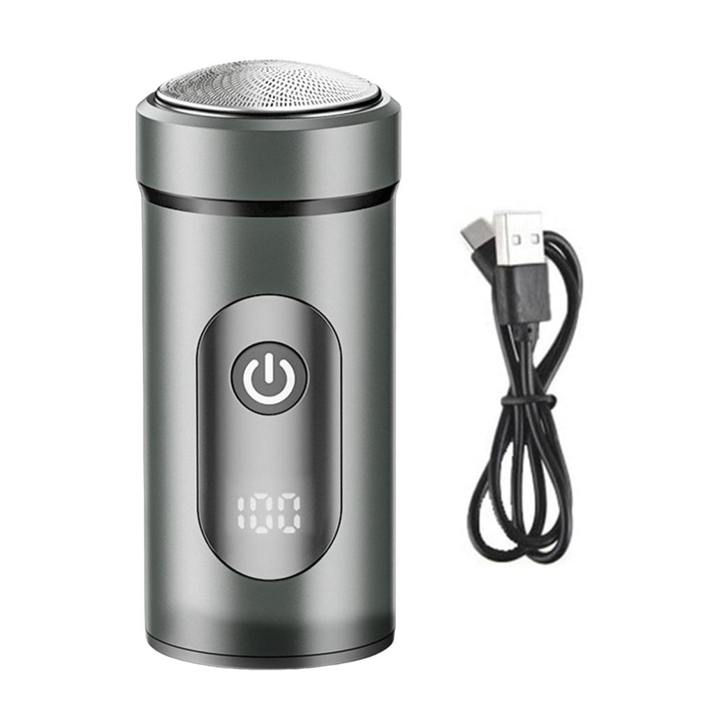Mini-Elektrorasierer mit Digitalanzeige, wiederaufladbar über USB, wasserdicht, nass und trocken, tragbar, für unterwegs, Rasierapparat für Männer, Bartschneider, Haarentfernungswerkzeug