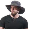 New Men's and Women's Camouflage Bucket Hat Big Edge Outdoor Sun Hat Quick-drying Sun Protection Hat Military Fans Independent