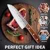 Professional Kitchen Knives Set Japanese Santouku Knife Fish Slicing Utility Knife Meat Cleaver Chef Knife Wooden Handle