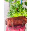 Real Goat Leather Tool Bag Motorcycle Saddle Vintage Genuine