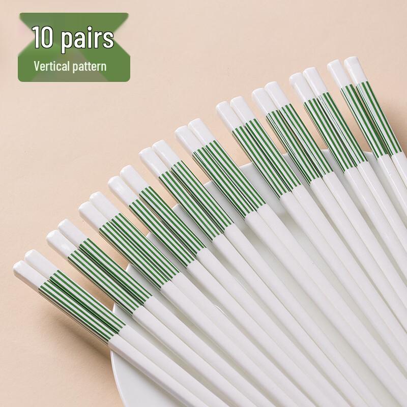 Abay Aesthetic Cream Ceramic Chopsticks 10-Pair Set