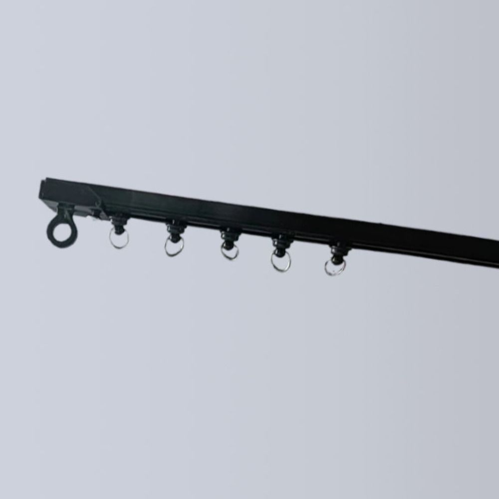 Strong Self Adhesive Curtain Track Nano Without Punching Sliding Track Side Mounted Silent Pulley Track Living Room