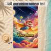 Beach TowelSuper Mario Custom Name Text Personalized Soft Towel for Beach Pool Indoor Home Decor Gift