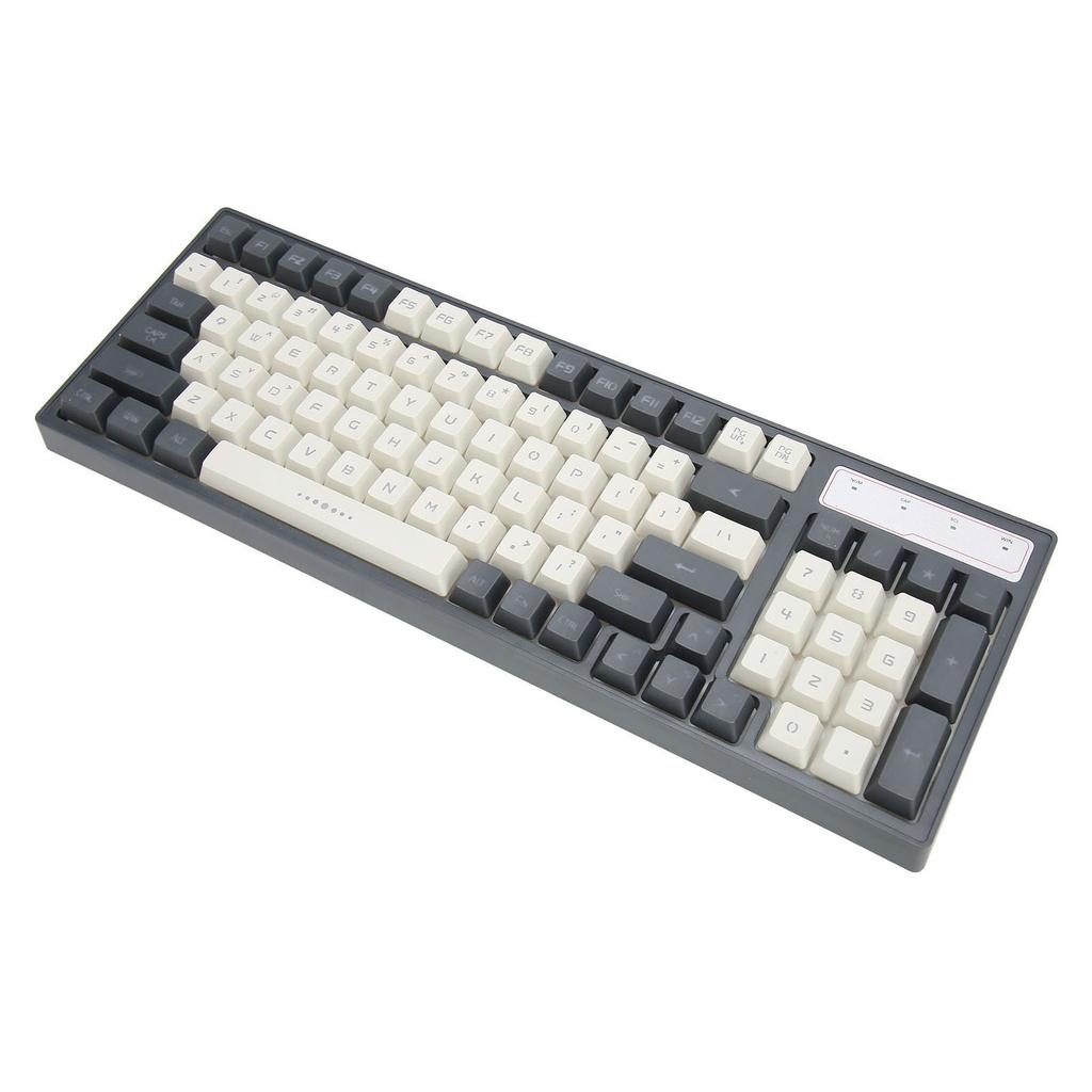 Gaming Keyboard RGB LED Backlight Mechanical Waterproof Compact 96 Keys USB Membrane Keyboard for Desktop Computer PC