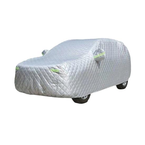 All-Weather Car Cover with Reflective Strips Thickened Cotton Full Coverage Car Cover for SUV Sedan Hatchback Sun And Snow Protection Car Cover Top