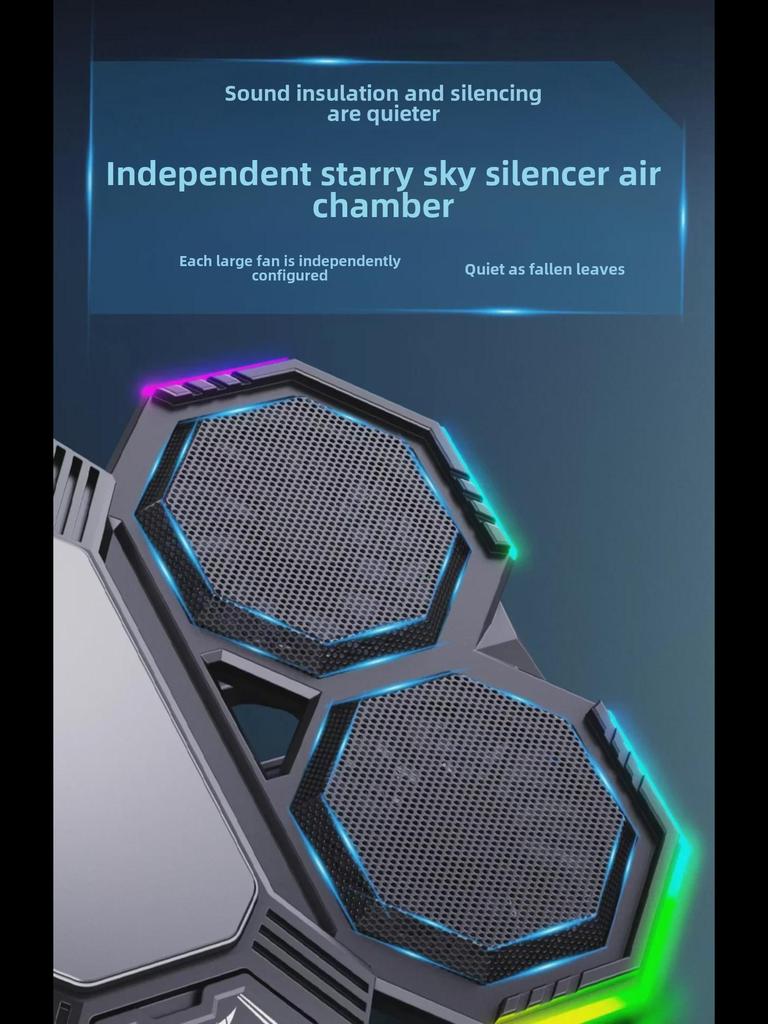 F32 Silent Laptop Radiator with RGB Lights – 15.6 Inch Cooling Bracket