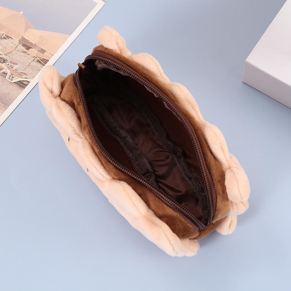 Plush Pen Bag Sandwich Cookie Pencil Bag Cute Large Capacity Student Stationery Bag